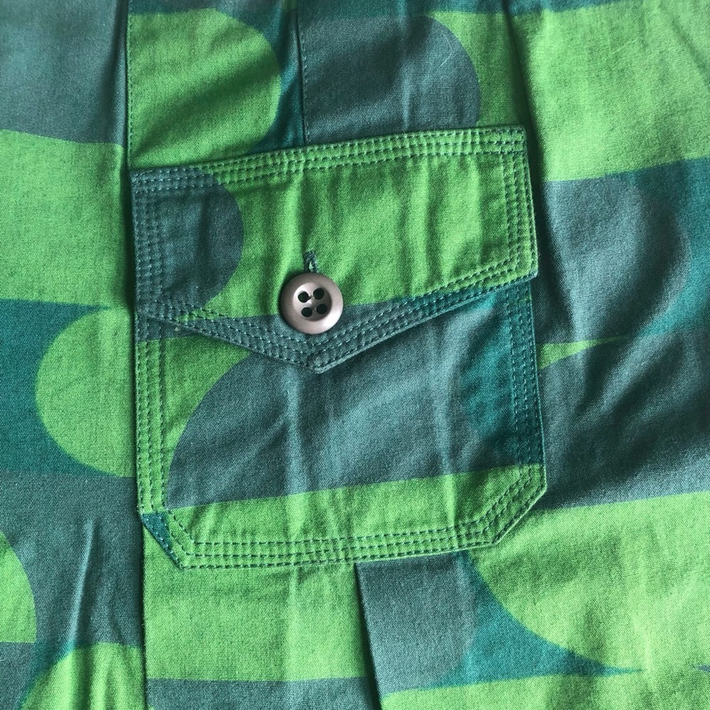 Custo Barcelona Green Pleated Skirt Size 4 - Picture 4 of 9